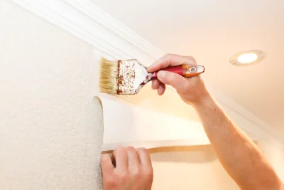Pose de papier peint à Montagnieu — revêtements muraux et toiles de verre